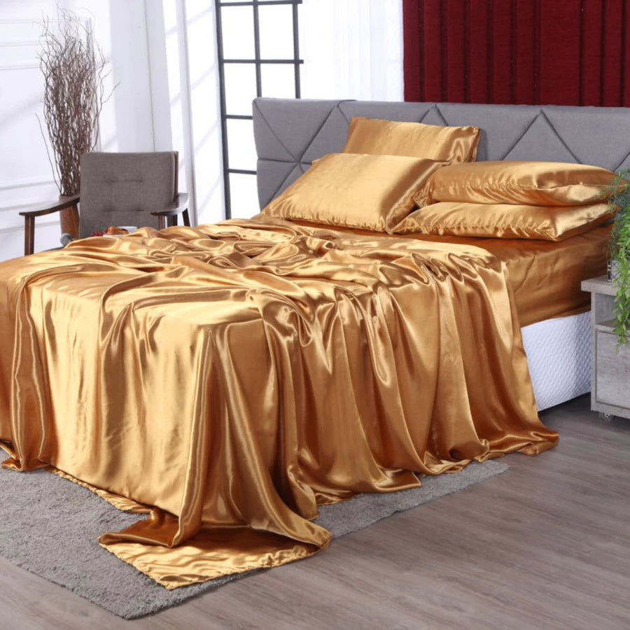 Conjunto de Cama em Cetim charmousse