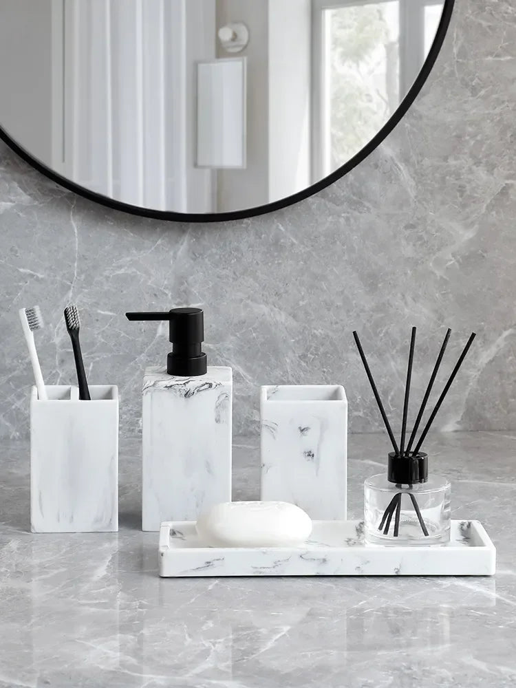 Kit de mármore de luxo para banheiro - Valenthe
