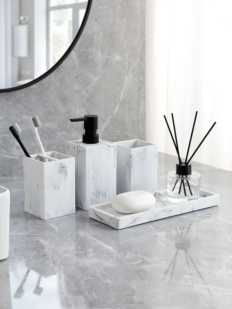Kit de mármore de luxo para banheiro - Valenthe