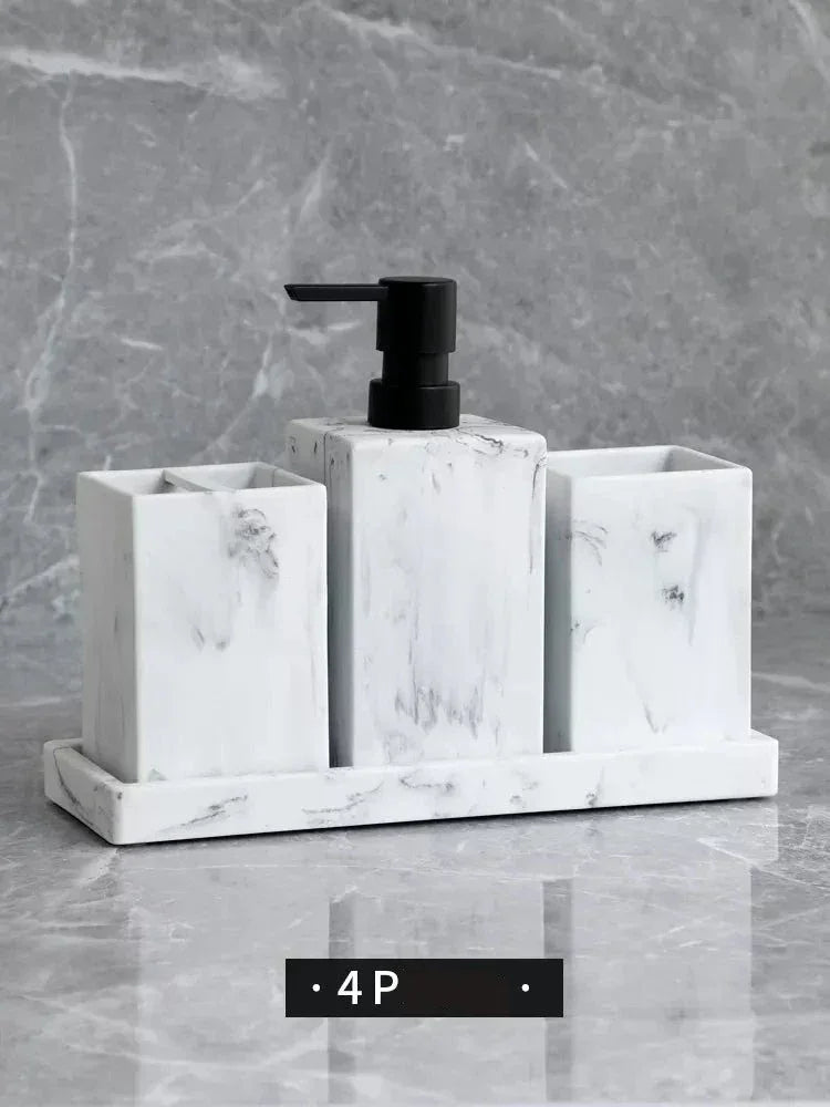 Kit de mármore de luxo para banheiro - Valenthe